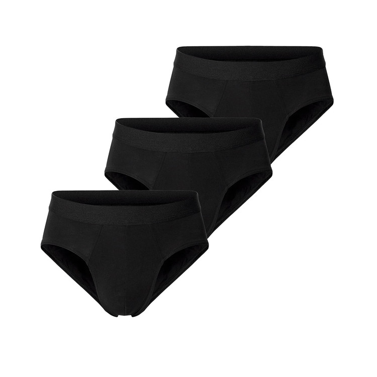 ブレッド＆ボクサーズ：ORGANIC COTTON ブリーフ 3PK [ブラック]【BNBUS231-001】