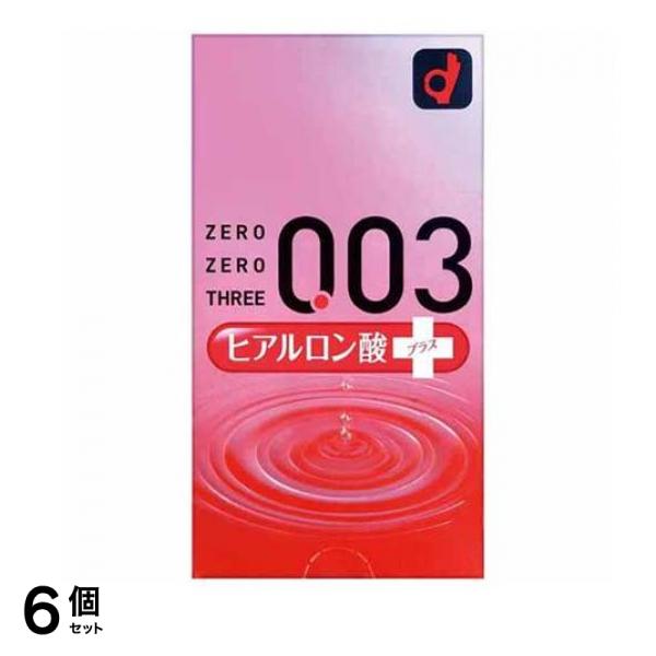 オカモトコンドーム 0.03 ゼロゼロスリー ヒアルロン酸プラス 10個入 6個セット