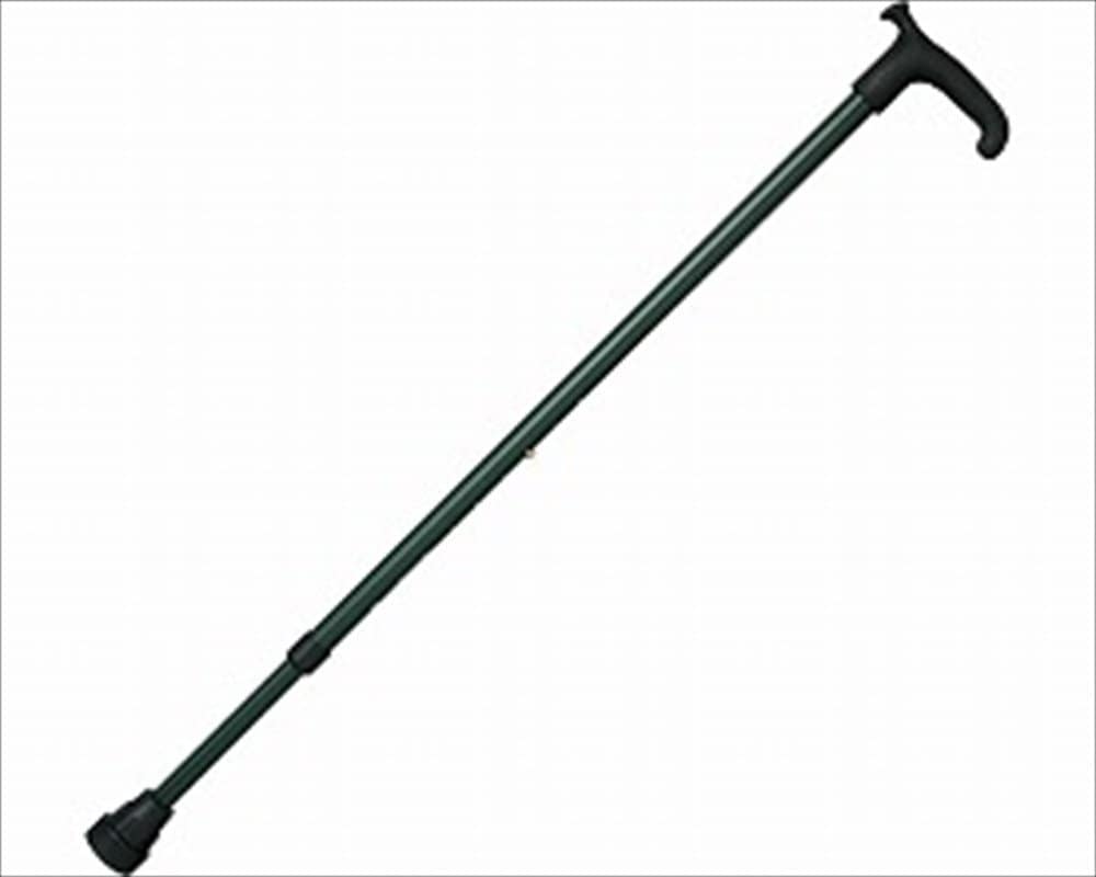 ケイホスピア ドイツ オッセンベルグ社製 T字杖 伸縮式杖 モスグリーン OS-2 適応身長 144~184cm