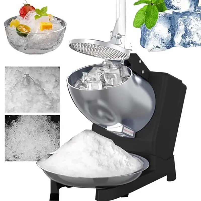 業務用かき氷器 家庭用かき氷機 電動 ふわふわ 電動 バラ氷 かきごおり 刃 電動かき氷器 電気砕氷機 大容量 かき氷メーカー フラッペメーカー 95kg 操作簡単 食品グレード 過熱保護 水洗可能