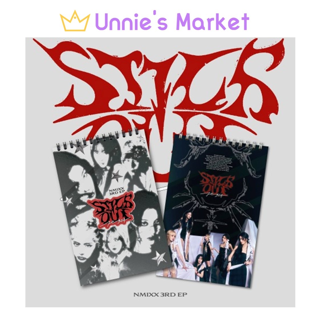 [SET] NMIXX - Fe3O4: STICK OUT + Free Photocard 1EA(fan-made)