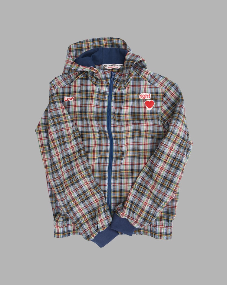 【THE MUSEUM VISITOR】 LOVE CHECK JACKET