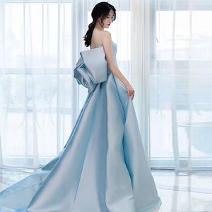 [Qoo10] スカイブルーイブニングドレス 2024