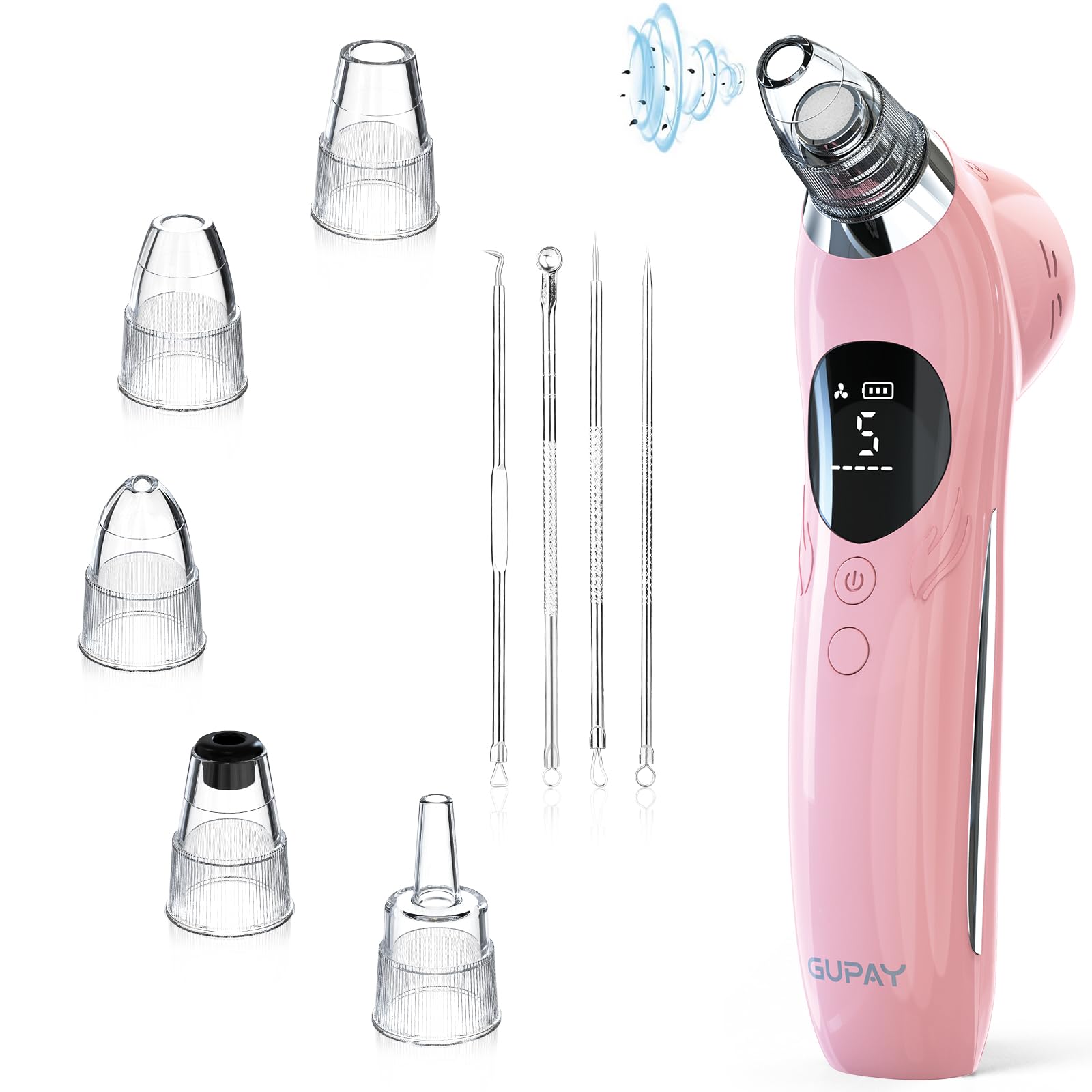 GUPAY 毛穴吸引器 毛穴洗浄 毛穴ケア 毛穴汚れ去除 角栓取り 毛穴クリーン 黒ずみ 毛穴 鼻 角栓 ピンセット 毛穴洗浄器 美顔器 Type-C充電式 男女兼用 誕生日プレゼント 日本語取扱説明
