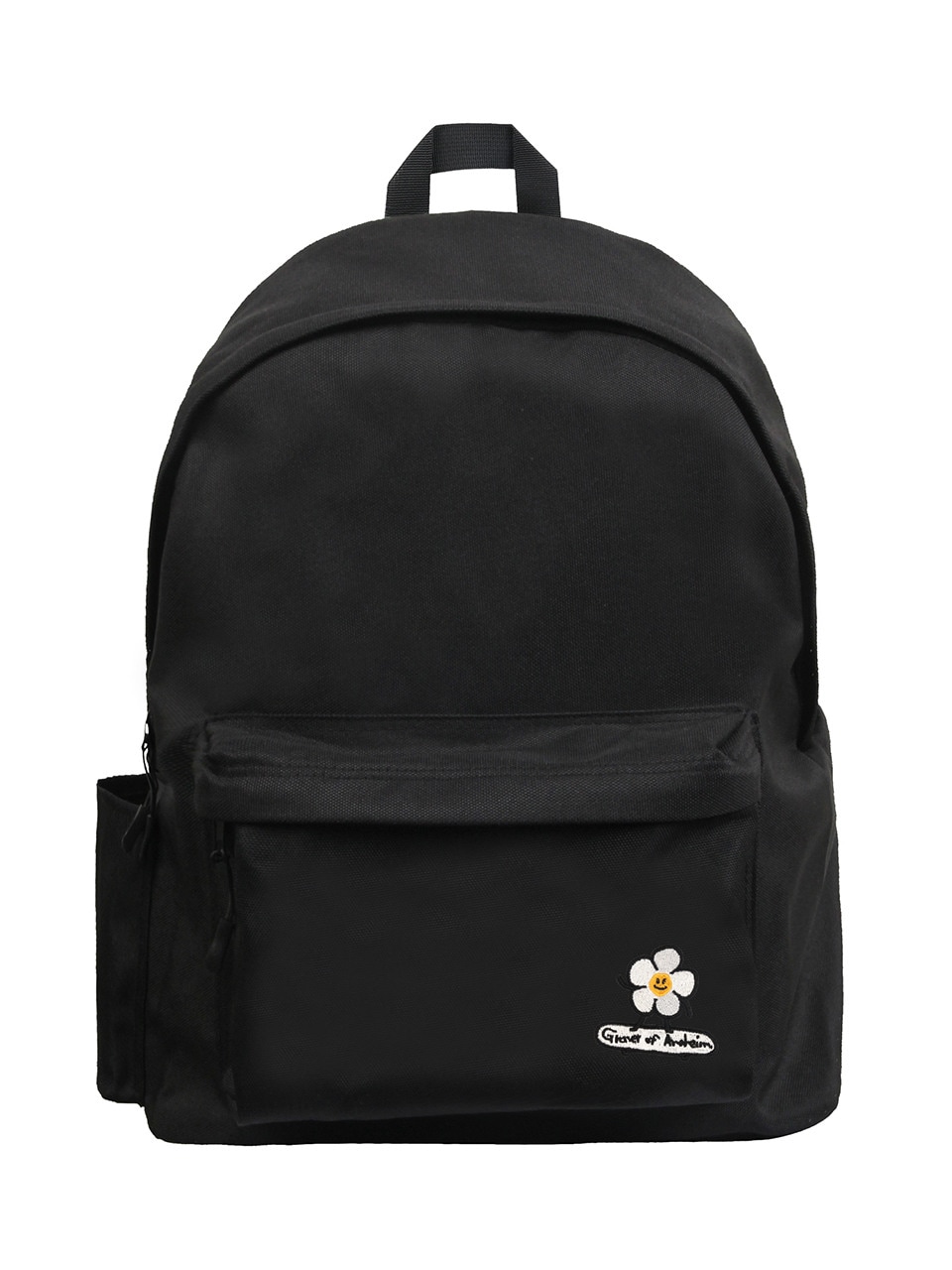 GRAVER フラワーボードスマイル刺繍入りワンポケットバックパックブラック 7,903円