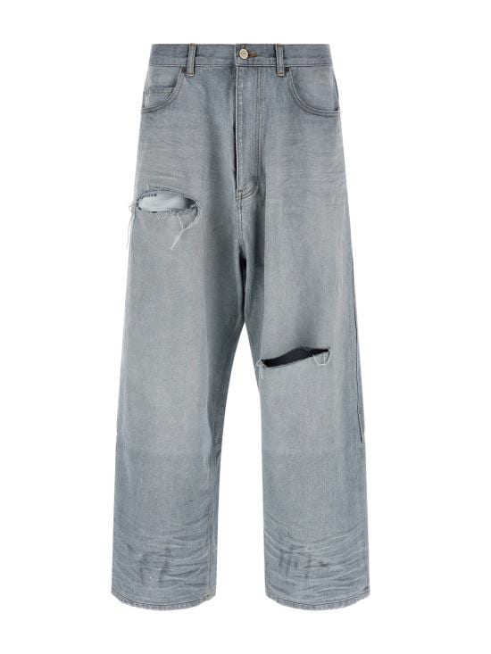 BALENCIAGA Men Straight Pants 857216 TTWB14009 Clear Blue