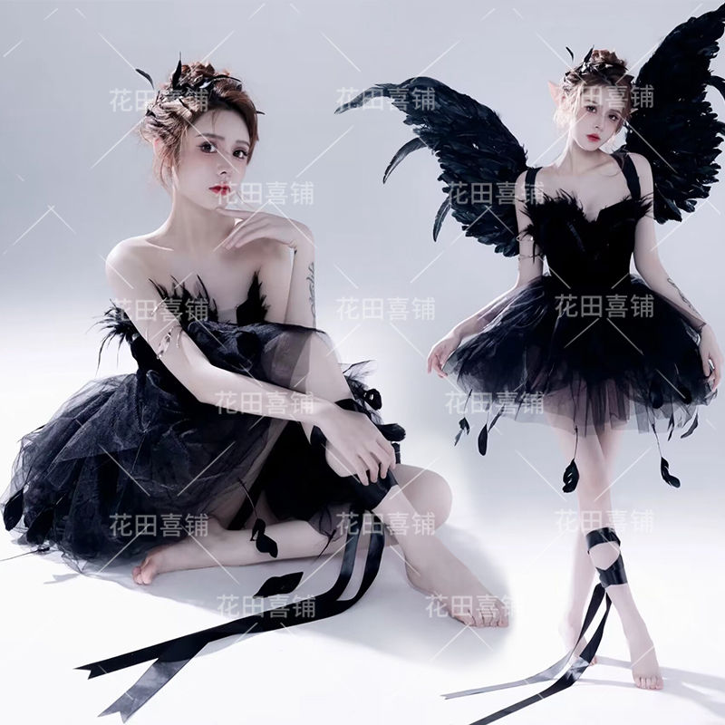 ハロウィン コスプレ コスプレ ハロウィ ハロウィン衣装 ハロウィン コスプレ大人 スタジオ新COSハロウィン写真衣装 ファッションパーソナリティダークエンジェル女神アートフォトステージ