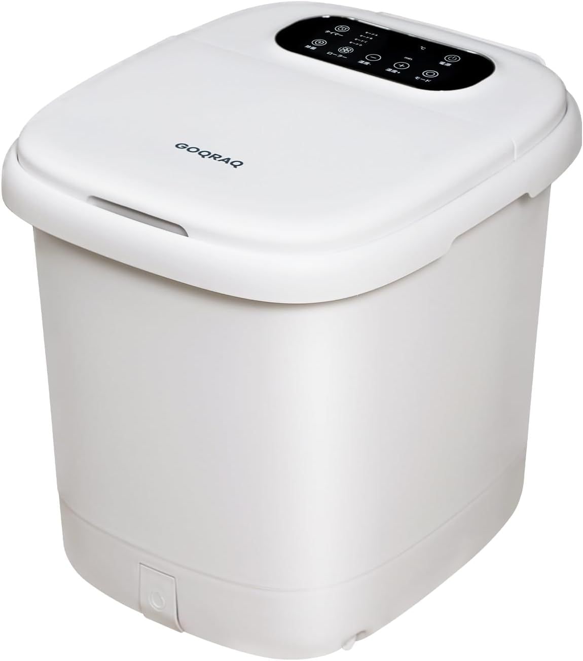 足湯 フットバケツ 38～45PSE認証 フットバケツ 蓋付き 空焚き防止 足浴器 深型 フットバス キャスター付き 隠し電源収納 隠れ式排水口 保温機能 41cm 深め シャワーヘッド ヒーター付