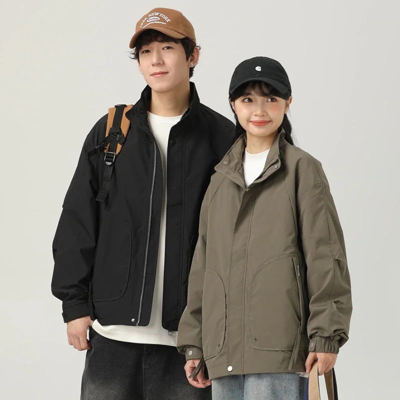 春秋コート アウトドアカジュアル カップルコート秋トレンチコート2024新型コートメンズ アウター