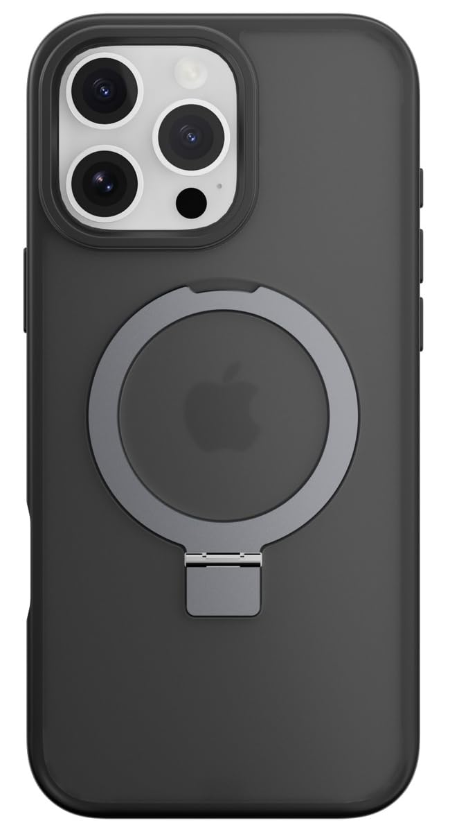 【SwitchEasy】 iPhone 16 Pro Max 対応 ケース クリア MagSafe 対応 スタンド リング付き 耐衝撃 MIL規
