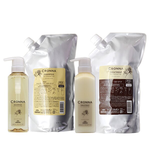 クロナ フォー カラードヘア シャンプー360+1000+トリートメント360+1000 セット
