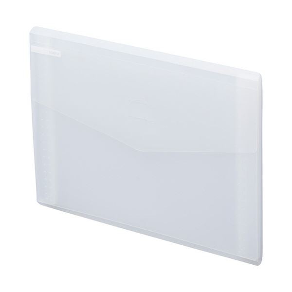 (まとめ）リヒトラブ soeruスリムドキュメントファイル（ヨコ型） A4 6ポケット フロストクリヤー A-8700-1 1冊(×30セット)