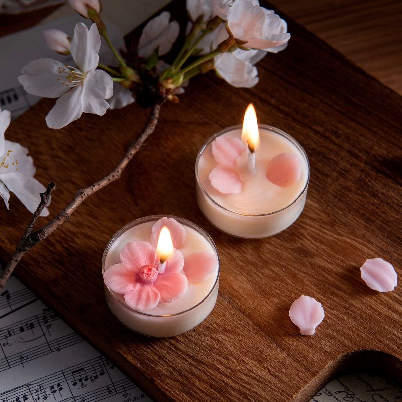 母の日ギフト 母の日 ティーワックス 桜 アロマキャンドル 女友達 ギフト 誕生日 ロマンチック お供 プレゼント 母の日ギフト