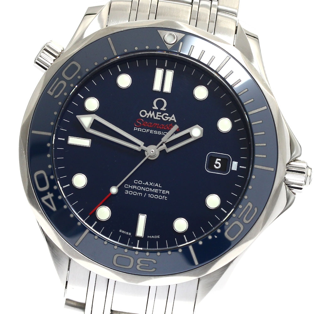 オメガ OMEGA 212.30.41.20.03.001 シーマスター ダイバー300M デイト コーアクシャル 自動巻き メンズ 良品 _886799【中古】