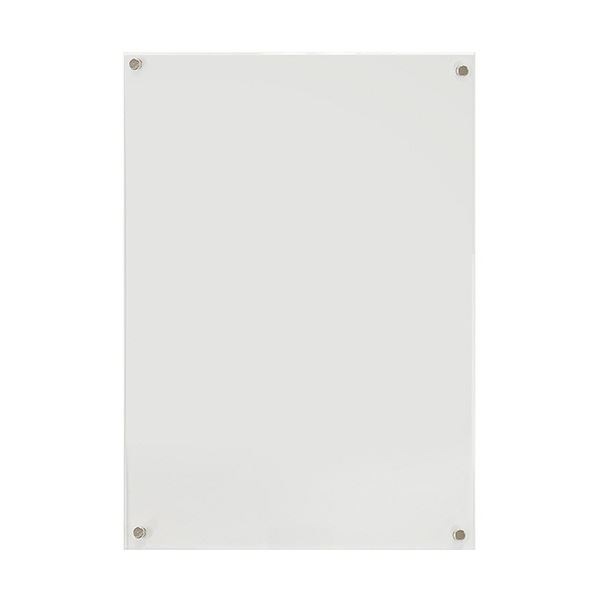 (まとめ) アートプリントジャパン アクリルクリアパネル(4穴) A4 1000119464 1枚 (×3セット)