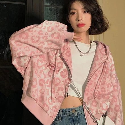 秋新作 パーカー ジャケット レディース ヒョウ柄 ジップアップ パーカー チュニック 長袖 ゆったり 体型カバー カジュアル アウター