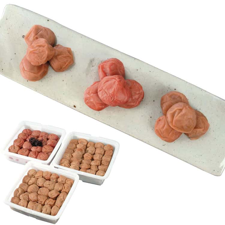 和歌山 紀州南高梅 つぶれ梅 Aセット (しそ漬梅 うす塩味 はちみつ風味)各750g1 離島は配送不可 2810025 お歳暮 お中元 お土産 ご進物 ギフト 贈り物に最適