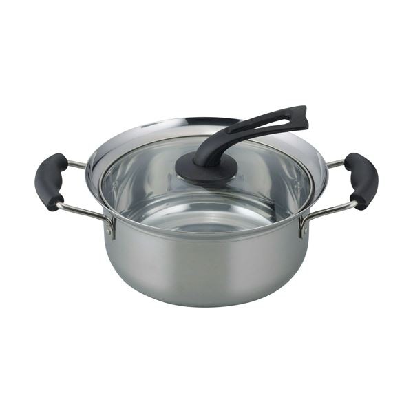 (まとめ)和平フレイズ コボレーズ IH対応両手鍋22cm KR-7865 1個 (×3セット)