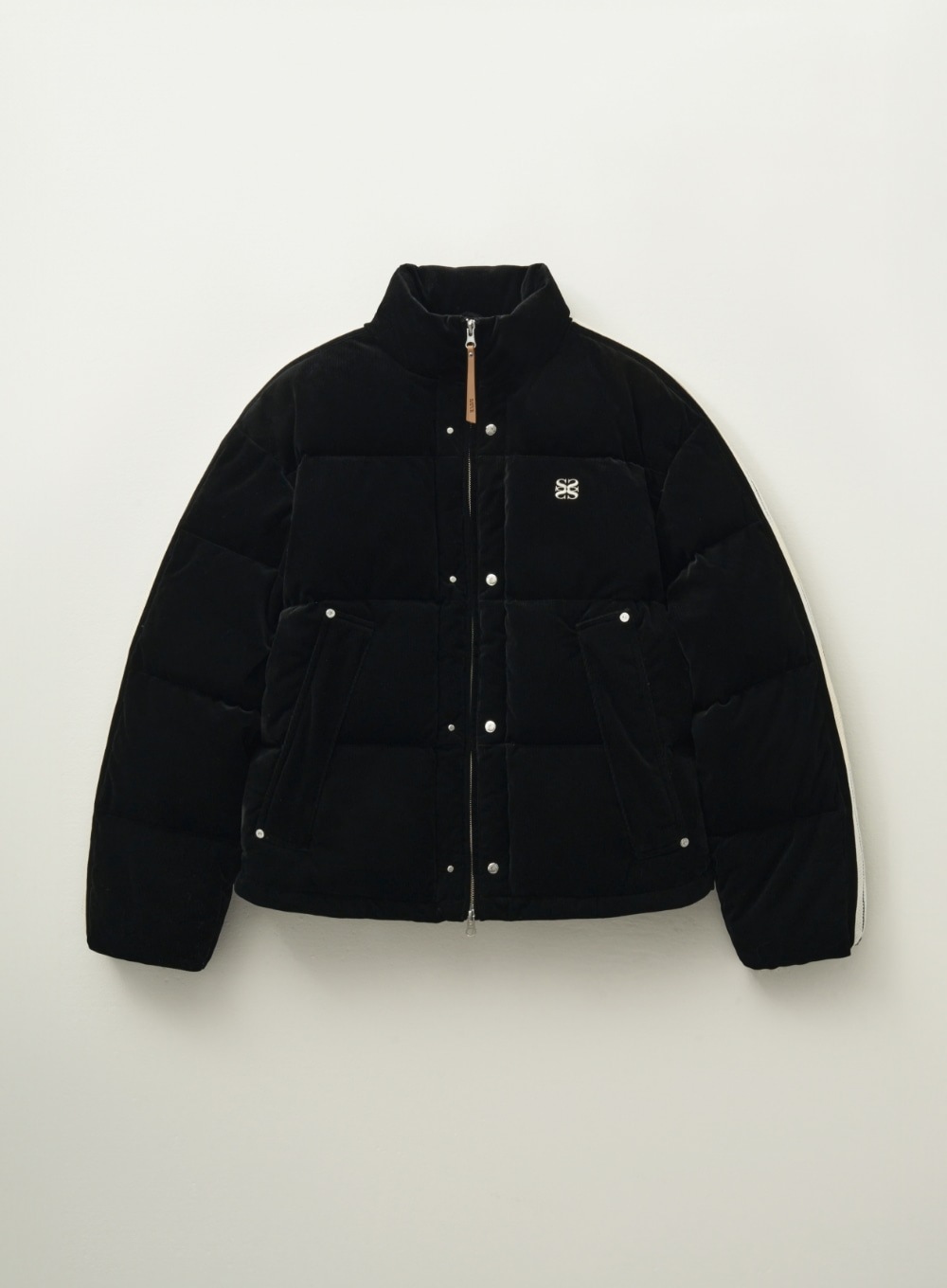 【SATUR】 LAWTON CORDUROY DUCK DOWN PADDING : BLACK