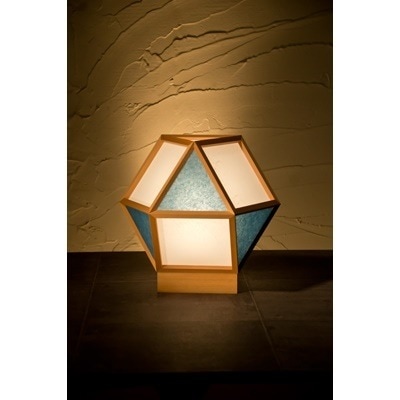 照明 おしゃれ 和風照明 新洋電気 スタンドライト 的 mato A522-D 白×藍 和室 【送料無料】