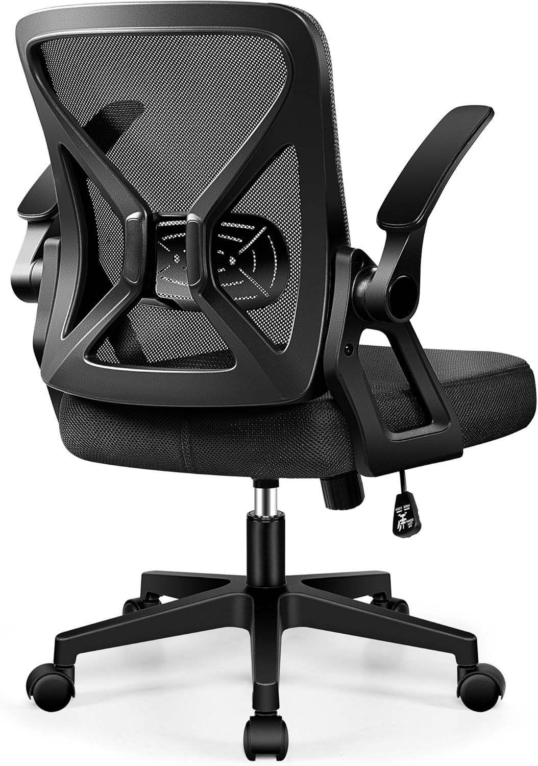 デスクチェア オフィスチェア 椅子 テレワーク 疲れない 跳ね上げ式肘掛 コンパクト 調節可能 ロッキング pc 事務椅子 360度回転 通気性メッシュ 多機能 人間工学 ランバーサポート付き パソコ