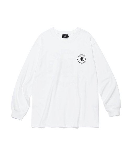 Qoo10] WOOALONG Flor logo T-shirt : メンズファッション