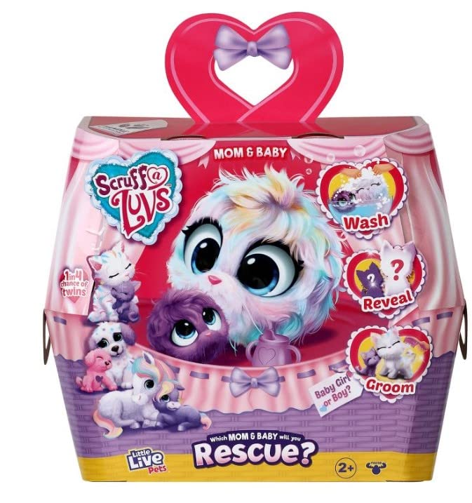 Little Live Pets Scruff a Luvs Pastel Pets Mom & B