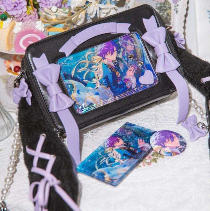 全7カラー　もこもこうさ耳付き痛バッグ