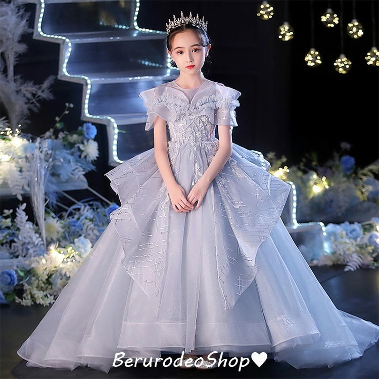 【早い者勝ちタイムセール】子供ドレス ピアノ発表会ドレス ロングドレス トレーンドレス 女児ドレス 演奏会ドレス 女の子 フォーマル キッズドレス 演出服 ステージドレス キレイめ 100-160cm