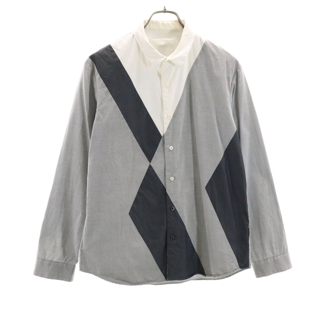 日本製 長袖 シャツ 1 グレー メンズ