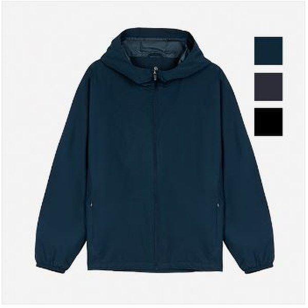 共用ベーシックフード付きウインドブレーカージャンパー(NUL704)-KG-1