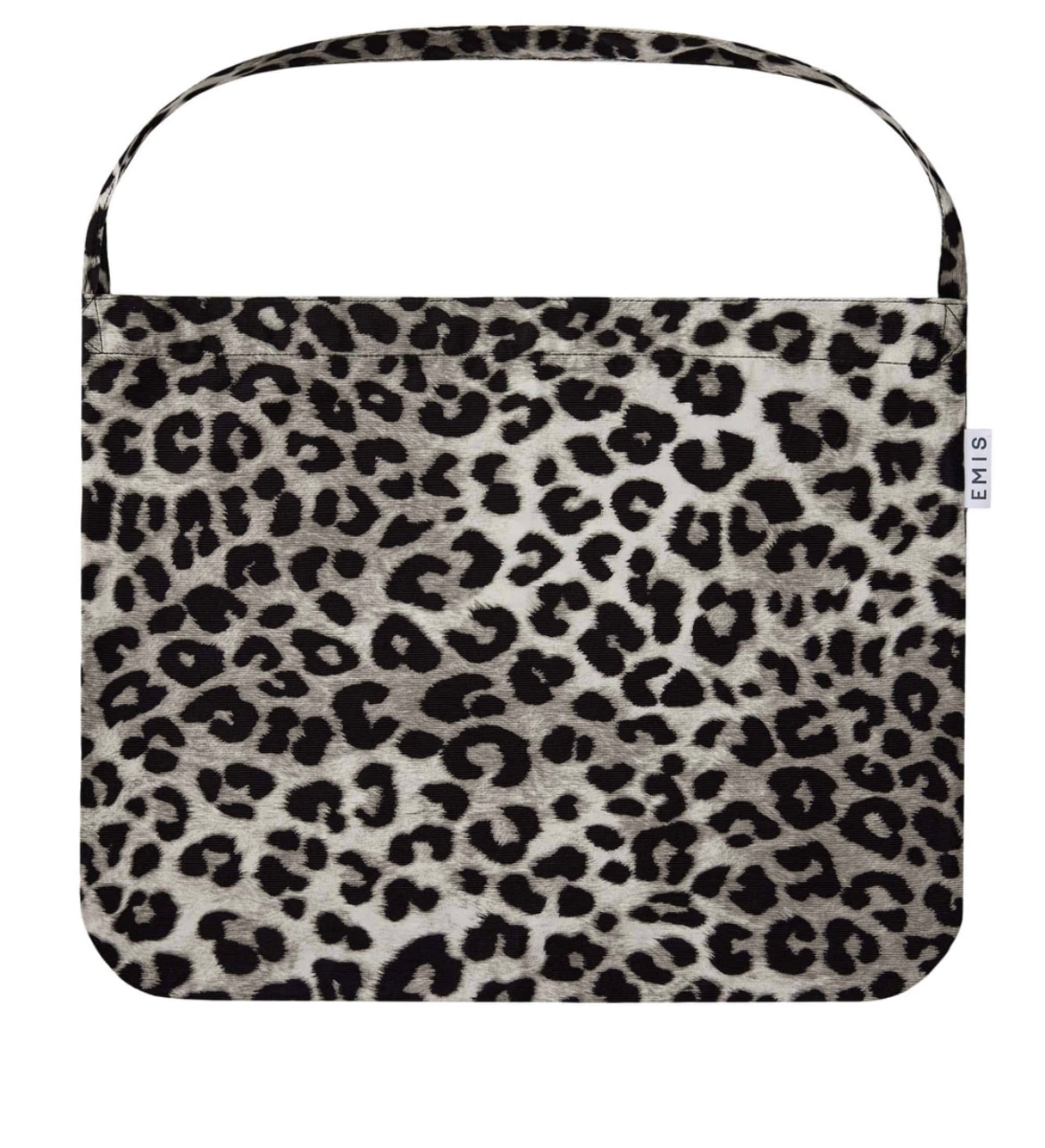(emis) NEW LEOPARD CORDUROY ECO BAG Gray 新規レオパードコーデュロイエコバッグ