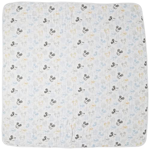 [エイデンアンドアネイ] ベビーブランケット 【日本正規品】 モスリンコットン クラシック ドリームブランケット Mickey + Minnie ガーゼケット ベビー 出産祝い ベビーギフト ADBC