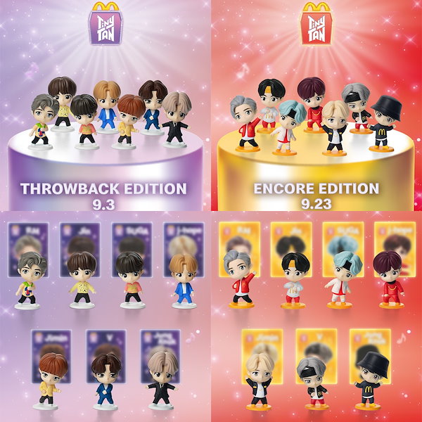 BTS 韓国 マクドナルド ハッピーセット コラボ フィギュア 7点