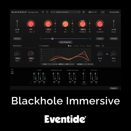 ホールプラグインパノラマサウンド版 Eventide Blackhole Immersive v1.0.1 WIN
