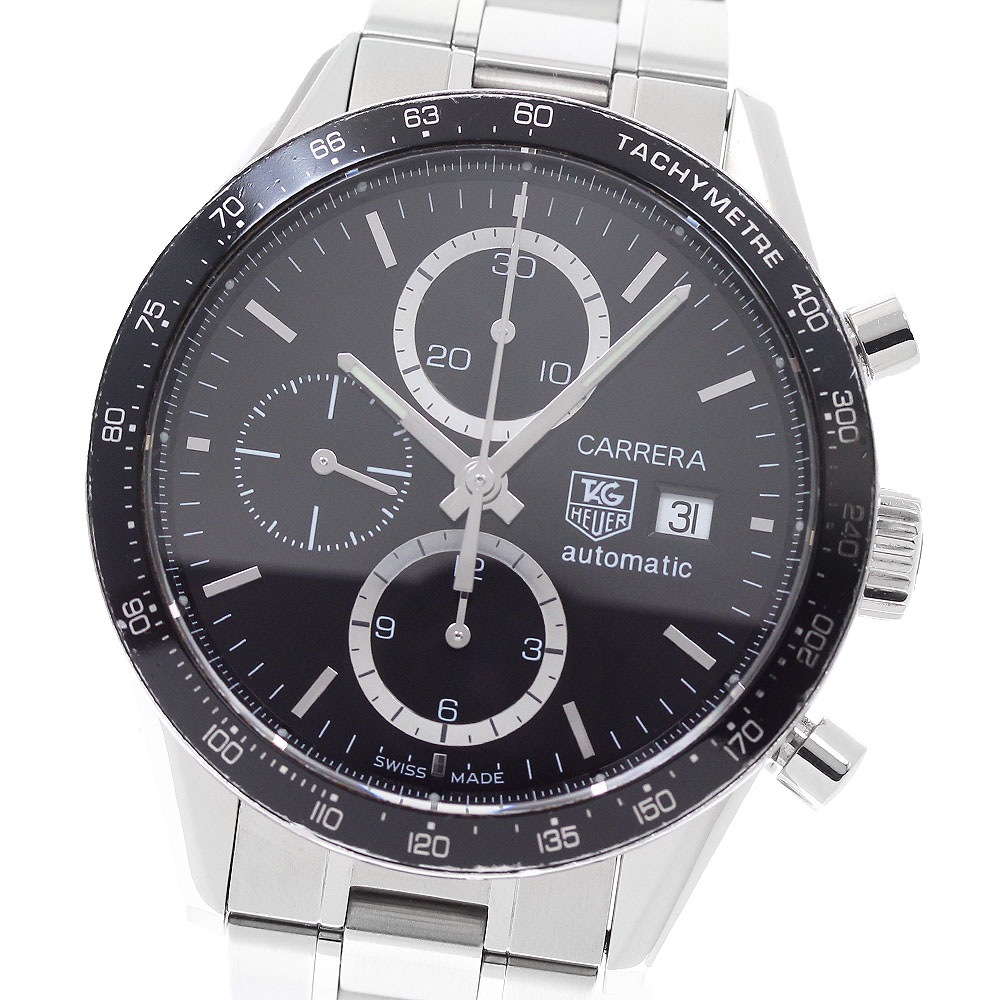 タグホイヤー TAG HEUER CV2010-2 カレラ クロノグラフ 自動巻き メンズ _945221【中古】
