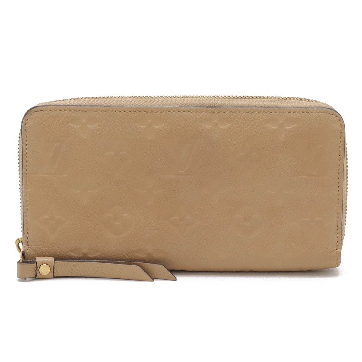 モノグラムアンプラント ジッピーウォレット ラウンドファスナー 長財布 レザー デュンヌ ベージュ M6074