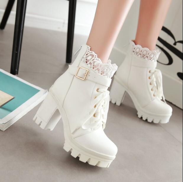 【期間特典】ショートブーツ 　編み上げブーツ レディース ブーツ エンジニアブーツ レースアップブーツ 編み上げ 歩きやすい ジュニアブーツ ダンス ブーツレディース レースアップ レディースブーツ