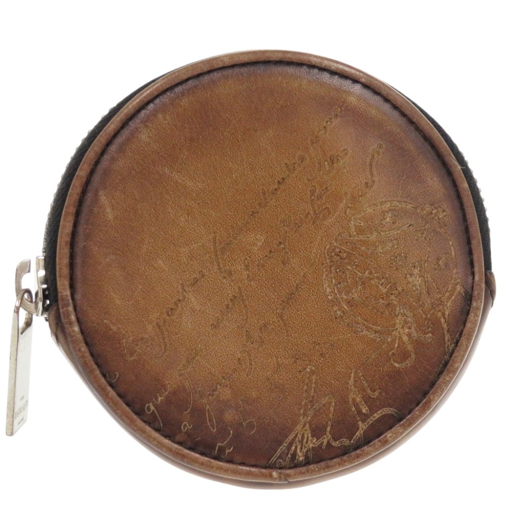 美品 カリグラフィ E0231 コインケース レザー ブラウン 0485【中古】 メンズ