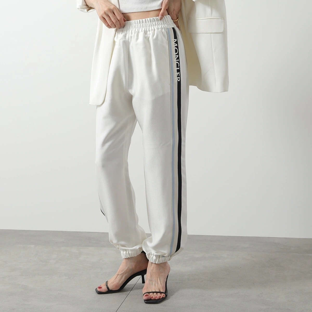 MONCLER モンクレール トラックパンツ 2A00001 597DR レディース ジャージ ロゴ刺繍 イージーパンツ 034 【mega】