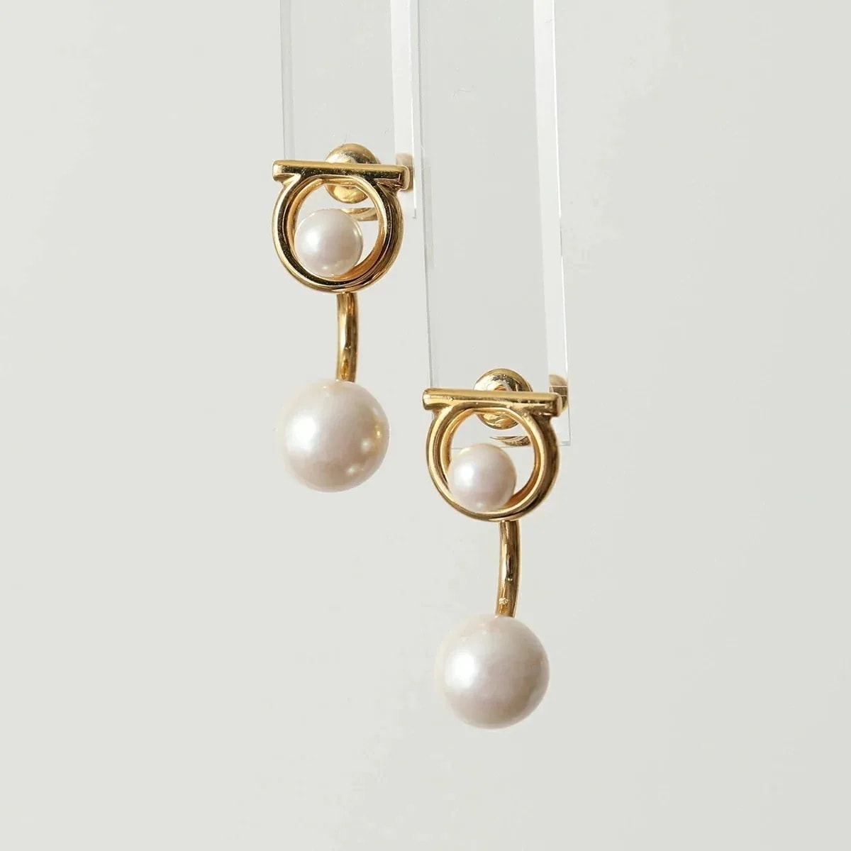 FERRAGAMO フェラガモ ピアス レディース 76 0386 001 ORGIOV/PEARL ガンチーニ パール アクセサリー