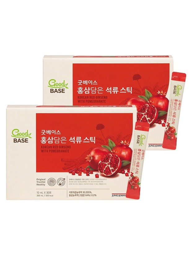 [1+1] 正官庄 GoodBASE 紅参ザクロスティック(10ml*30包)