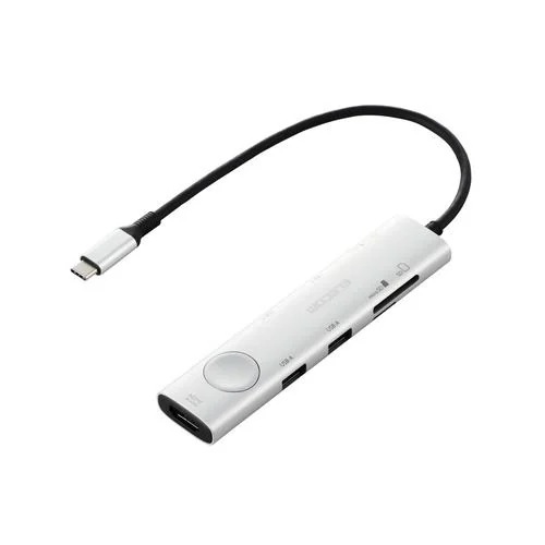 エレコム DST-S080BPSV 画面ONOFF切替スイッチ搭載ドッキングステーション Windows Mac対応 シルバー