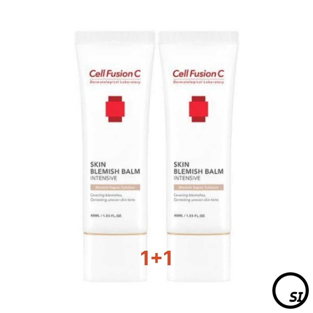 【1+1】スキンブレミッシュ バームインテンシブ 40ml+40ml / 自然な安心成分 毛穴紅潮カバー BBクリーム