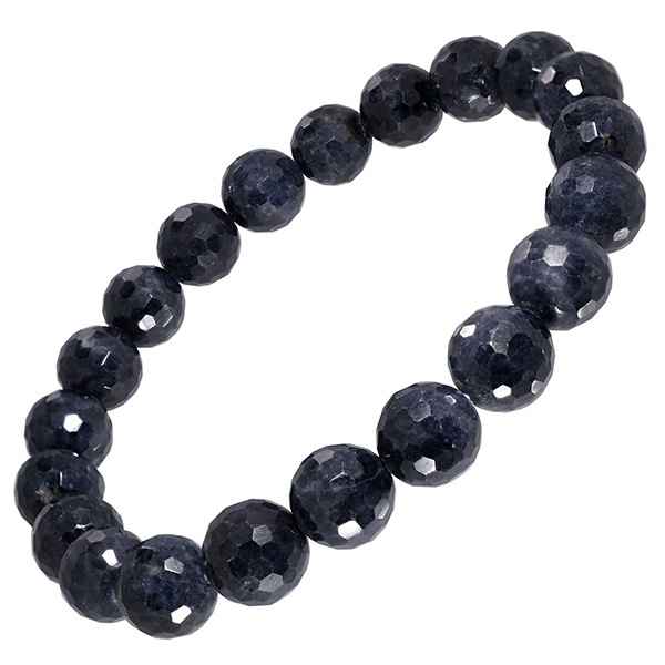 8.5mm 17cm 18.5cm 128面カット サファイア ブレスレット (M 10,368円