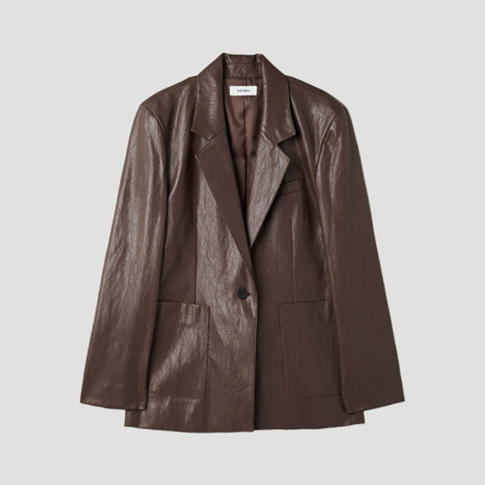 [シースミス] シングルボタンレザージャケット_swwjkp12050_BR