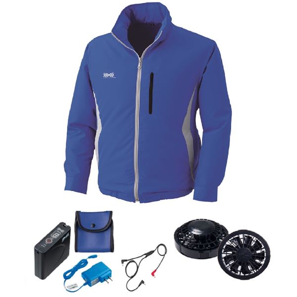 KU90520 空調服 ポリエステル製フード付 FAN2200B/LISUPER1 ブルー 3L 18,458円