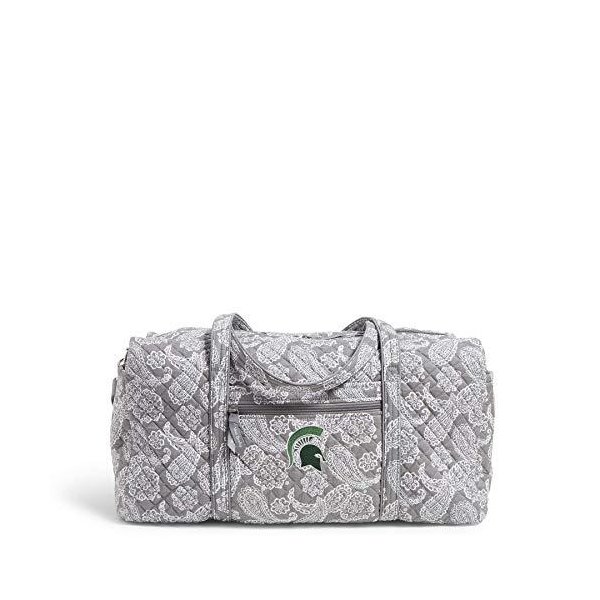 Vera Bradley Collegiate Large Travel Duffle Bag (Multiple Teams Available)， Michigan State Universit