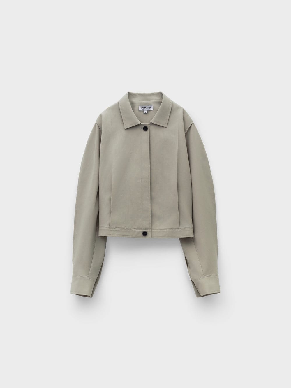 【LOW CLASSIC】 26SS PINCHED SHIRT JACKET : BEIGE