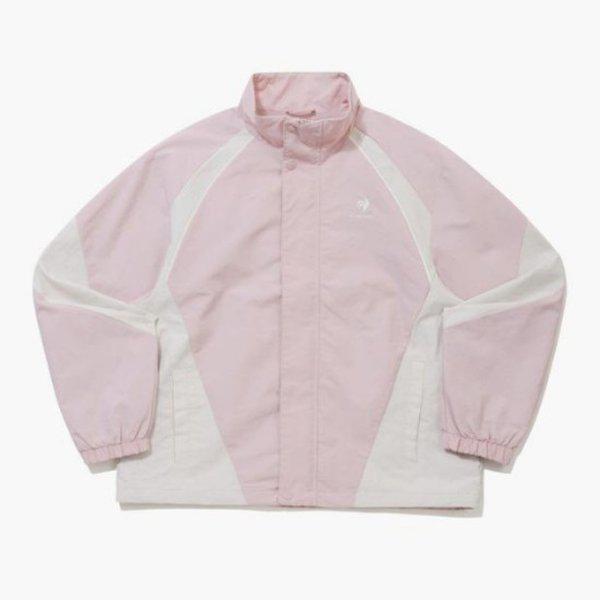 ウィンドブレーカー CQK QQ123LJK18-BPK カラーブロックメッシュジャケット / BABY PINK